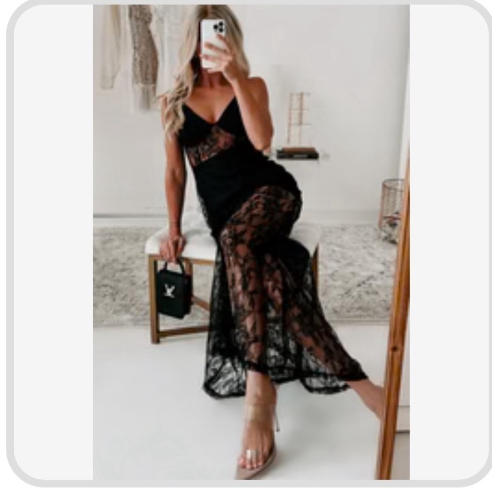 NanaMacs lace maxi dress